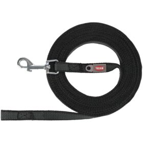 Trixie Tracking Dog Lead, Black Rubberised. Various sizes
