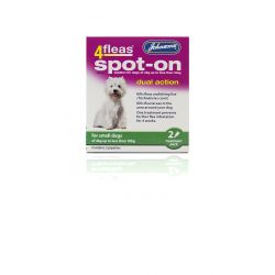 Johnsons 4fleas Spot On For Dogs. All Packs Contain 2 Treatments
