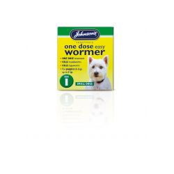 Johnson's One Dose Dog Wormer, various sizes