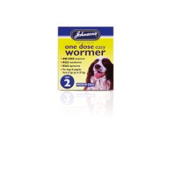 Johnson's One Dose Dog Wormer, various sizes
