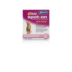 Johnson's 4fleas Spot On For Cats. All Packs Contains 2 Treatments