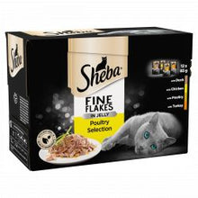 Sheba Fine Flakes In Jelly Cat Food, Poultry Selection 12pk