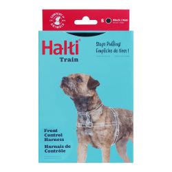 Halti Front Control Harness Black & Red