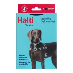 Halti Front Control Harness Black & Red