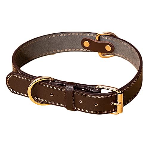 CLEARANCE - Leather Adjustable Dog Collar Black