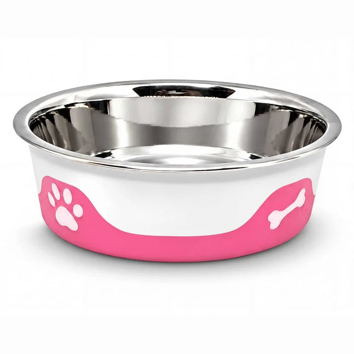 ThermaCool Dog Bowl - Hot Pink.  Large -  890ml (L 16.5cm X W 16.5cm x H 6cm)