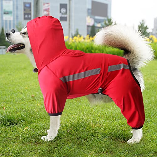 CLEARANCE - Dog Waterproof Raincoat small red