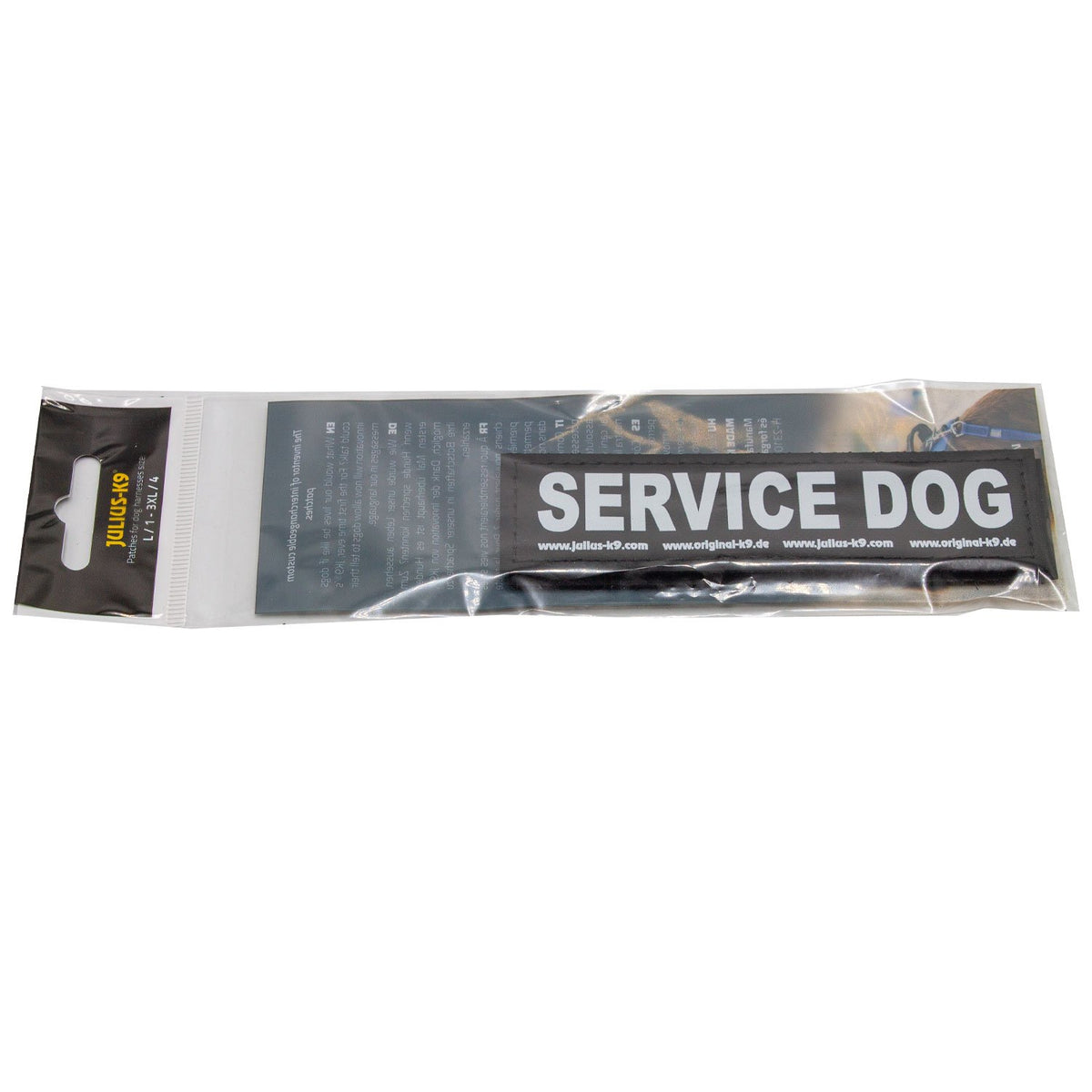Julius-K9 SERVICE DOG Small Reflective Patch 1 Pair