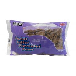 Pointer Peanut Butter Flavoured Paw Dog Biscuits 1.25 kg
