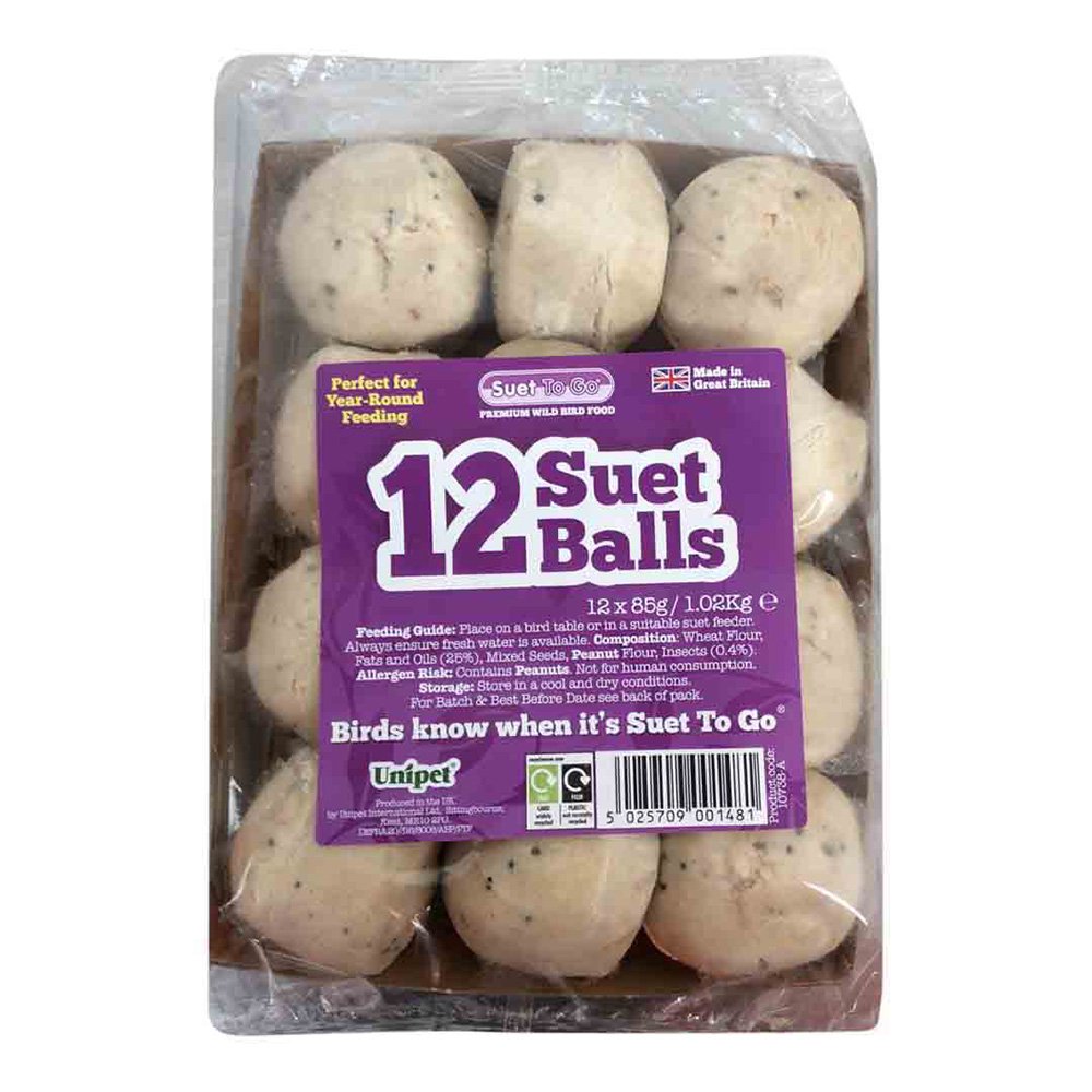 Suet To Go Insect or Berry Suet Balls Tray 12pk