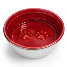 The Poppy Collection Dog Bowl - Red Medium