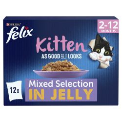 FELIX As Good As it Looks Kitten Food Mixed in Jelly 12pk