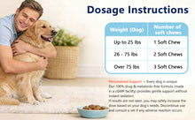Calming Chews For Dogs. 60 Soft Chews Per Tub.
