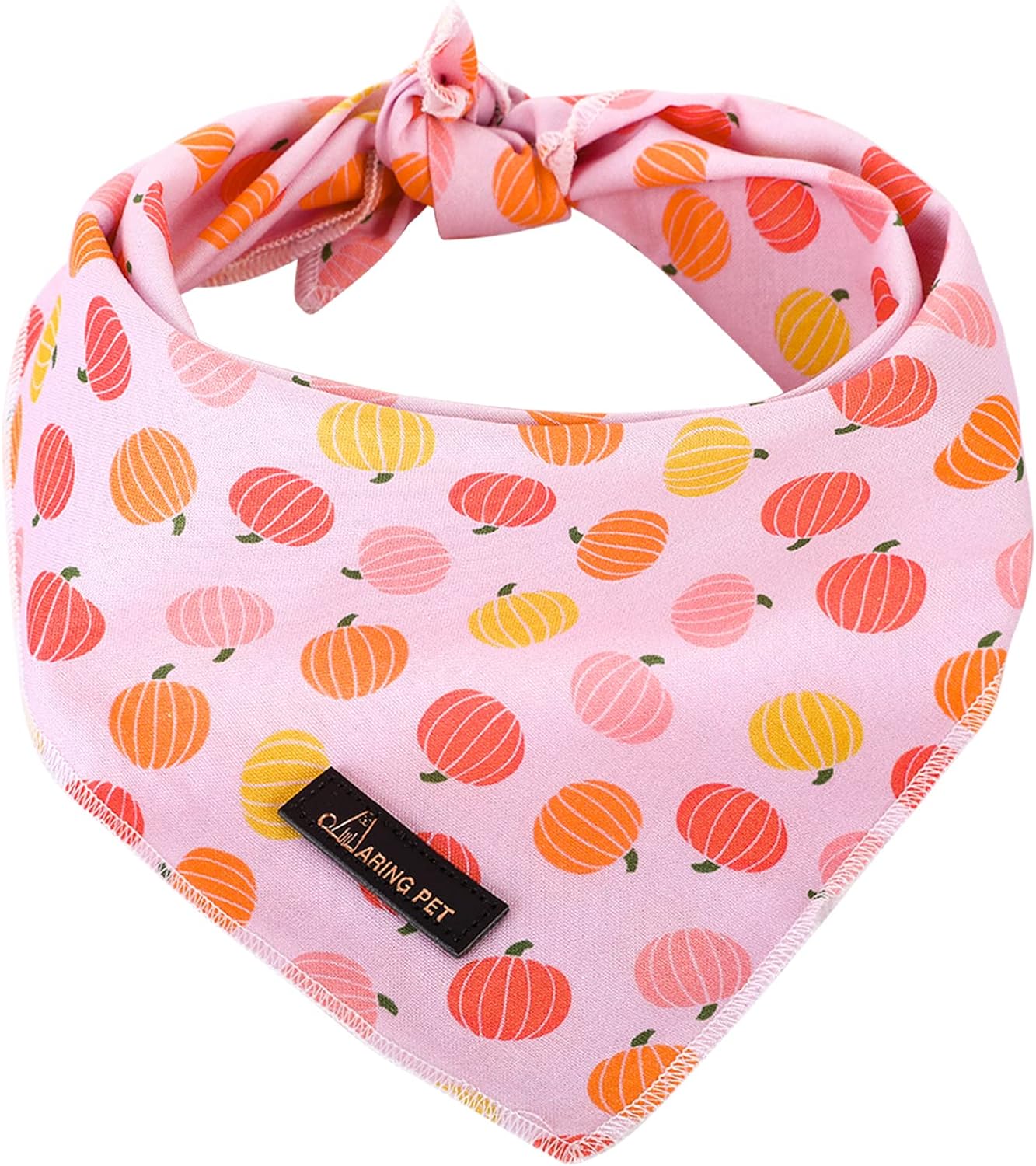 Aring Dog Bandana L pink pumpkin