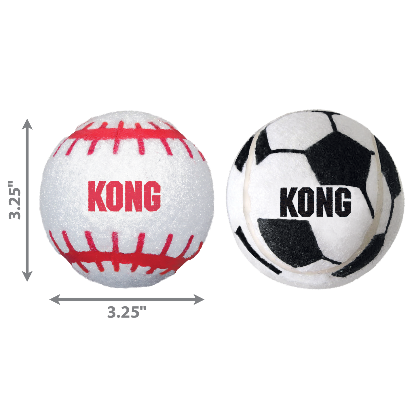 KONG Sport Balls Dog Toy – Assorted – Large