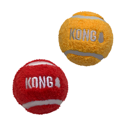 KONG Sport Softies Balls Dog Toy – 2 Pack – Assorted – Large
