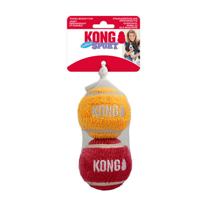 KONG Sport Softies Balls Dog Toy – 2 Pack – Assorted – Large