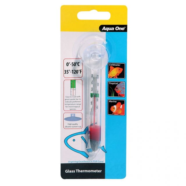 Aqua One Thermometer Glass For Fish Tanks