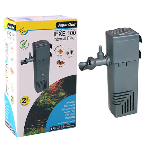 Aqua One IFXE 100 internal Filter  350L/hr for Aquarium Fish Tank