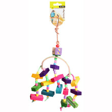 Arc with Wooden Blocks & Beads Bird Toy 34cm.