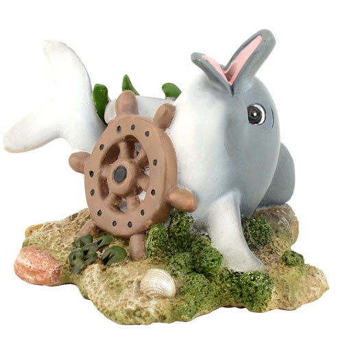 Aqua One Air Operated Daisy The Dolphin Fish Tank Ornament 9x9x8cm.