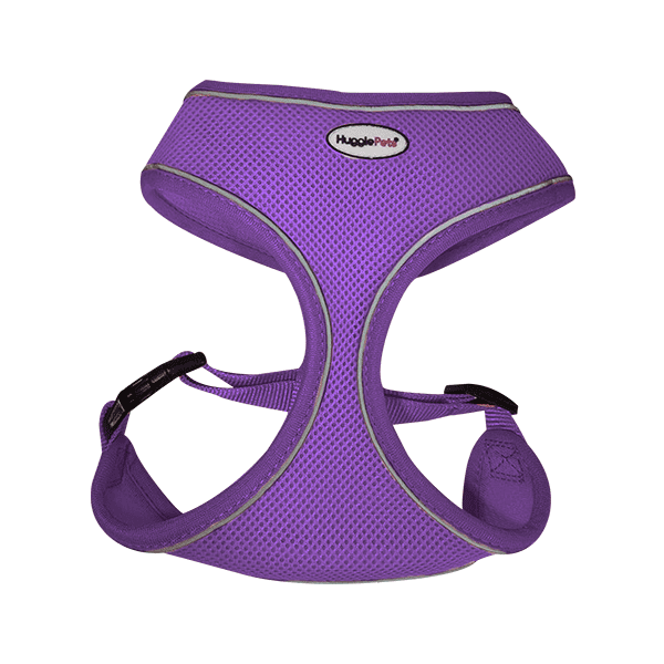 HugglePets Air Mesh Xsmall Purple Dog Harness