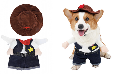 Filhome Pet Cowboy Dog/Cat Costume