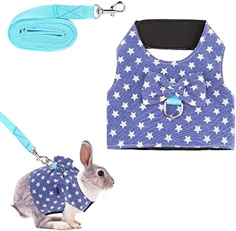 Filhome Adjustable Harness with Leash for Small Animals (Rabbit, Guinea Pig, Ferret, Kitten etc.)