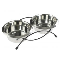 CLASSIC Twin Feed & Dishes, Double Dog Bowl 2x950ml.