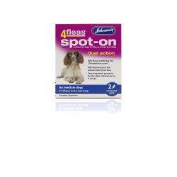 Johnson's 4fleas Spot On forMedium Dogs 2 Treatments