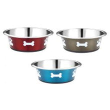 Posh Paws Stainless Steel Dog Dish 1600ml. various colours