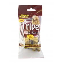 Munch & Crunch Tripe Filled Bone Dog Treat 2 Pack – Tasty Filled Dog Chews