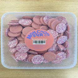 Monster Strawberry Chocolate Discs Dog Treat sold singly