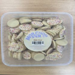 Monster White Milk Chocolate Discs Dog Treat sold singly