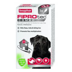 Beaphar FIPROtec COMBO Spot On for Dogs. Various Sizes, 1 treatment