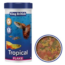 King British Tropical Fish Flake Food 28g.