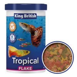 King British Tropical Fish Flake Food 200g.