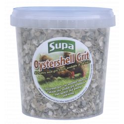 Supa Oystershell Grit 1kg. Tub for Birds