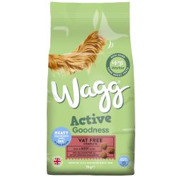 Wagg Active Goodness Beef Dry Dog Food 2kg.