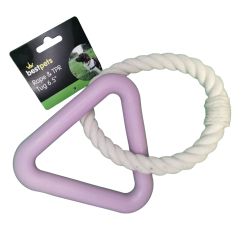 Rope & TPR Tug 6.5" Dog Toy