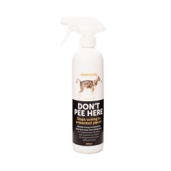 Don't Pee Here keeps pets away from desired areas