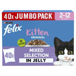 Felix Kitten Mixed Selection in Jelly 40x85g. Cat & kitten Food