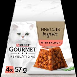 Gourmet Revelations Salmon in Gelee 4pack 57g.