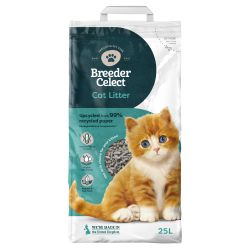 Breeders Celect Recycled Paper Cat Litter 25ltr.