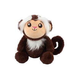Coolpet Marley Monkey Dog Toy – Crinkle & Squeaky Plush Dog Toy