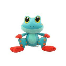Coolpet Fraser The Frog Dog Toy – Crinkle & Croaker Plush Dog Toy - Plush toy frog on a white background