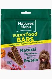 Country Hunter Superfood Bars Turkey 70g. Dog Treats