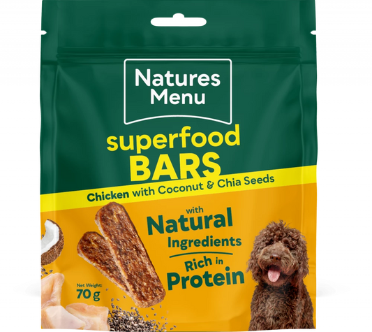 Country Hunter Superfood Bars Chicken 70g. Dog Treats