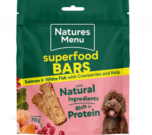 Country Hunter Superfood Bars Fish 70g. Dog Treats