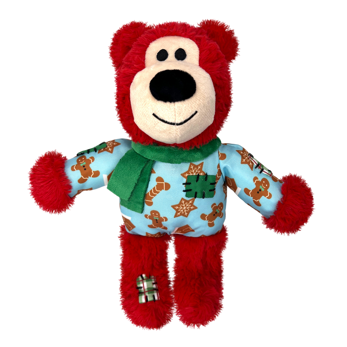 KONG Holiday Wild Knots Bear Dog Toy Red Sm/Md